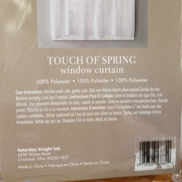 NWT SKL Home Window Curtain Valance - Picture 9 of 10